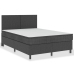 Estructura de cama Box Spring tela gris 140x200 cm