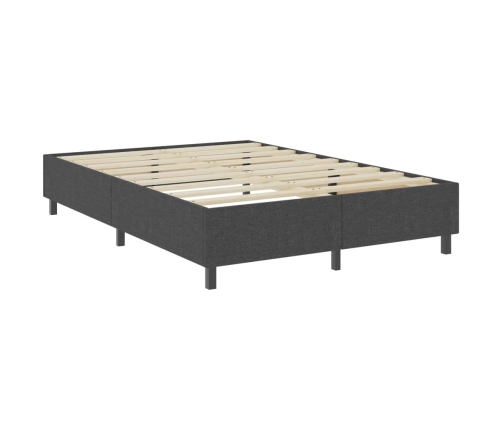 Estructura de cama Box Spring tela gris 140x200 cm