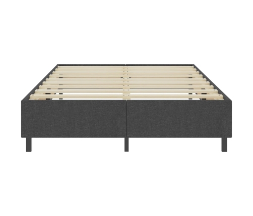 Estructura de cama Box Spring tela gris 140x200 cm