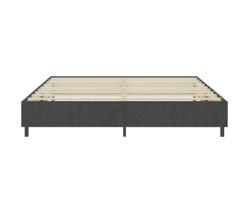 Estructura de cama Box Spring sin colchón tela gris 200x200 cm