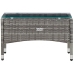 Set de muebles de jardín 4 pzas y cojines ratán sintético gris