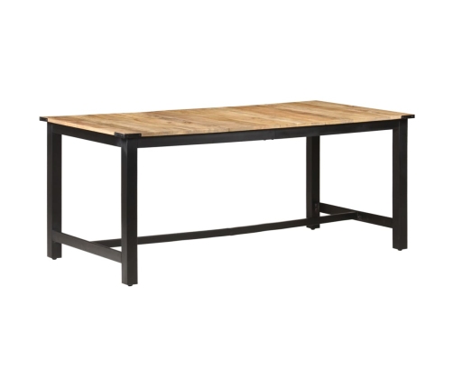 Mesa de comedor de madera maciza de mango rugosa 180x90x76 cm