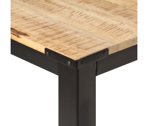 Mesa de comedor de madera maciza de mango rugosa 180x90x76 cm