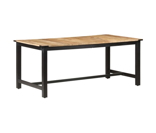 Mesa de comedor de madera maciza de mango rugosa 180x90x76 cm