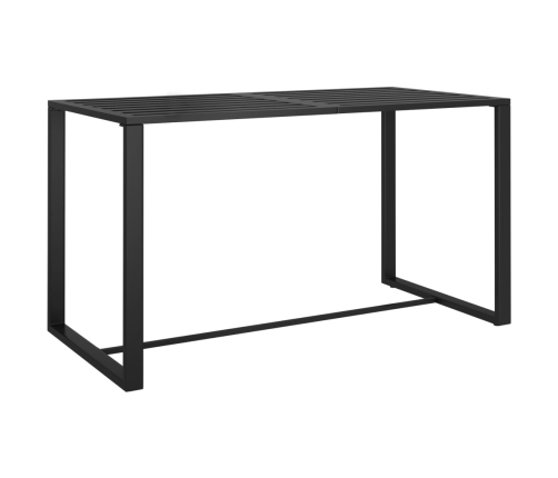 Set muebles de jardín 6 pzas y cojines aluminio gris antracita