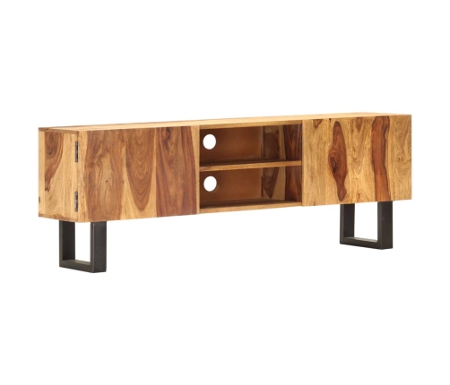 Mueble TV madera maciza sheesham 130x30x47 cm