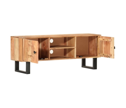 vidaXL Mueble para TV de madera maciza de acacia 118x30x45 cm