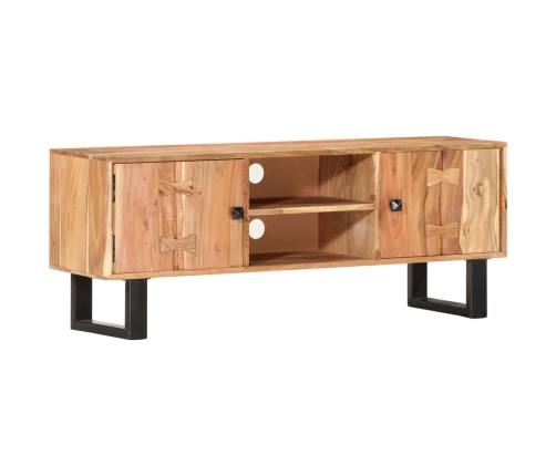 vidaXL Mueble para TV de madera maciza de acacia 118x30x45 cm