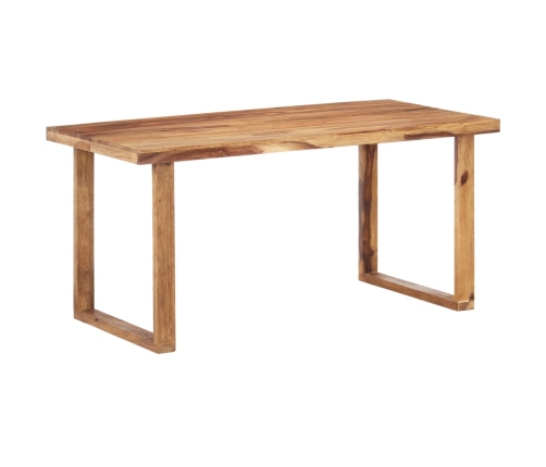 vidaXL Mesa de comedor de madera maciza de sheesham 160x80x76 cm