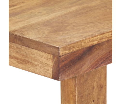 vidaXL Mesa de comedor de madera maciza de sheesham 160x80x76 cm