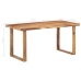 vidaXL Mesa de comedor de madera maciza de sheesham 160x80x76 cm