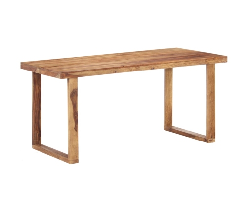 vidaXL Mesa de comedor de madera maciza de sheesham 160x80x76 cm