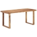 vidaXL Mesa de comedor de madera maciza de sheesham 160x80x76 cm