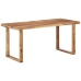 vidaXL Mesa de comedor de madera maciza de sheesham 160x80x76 cm