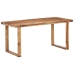 vidaXL Mesa de comedor de madera maciza de sheesham 160x80x76 cm