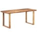 vidaXL Mesa de comedor de madera maciza de sheesham 160x80x76 cm