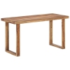 Mesa de comedor de madera maciza de sheesham 140x70x76 cm