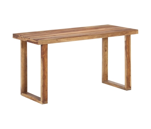 Mesa de comedor de madera maciza de sheesham 140x70x76 cm