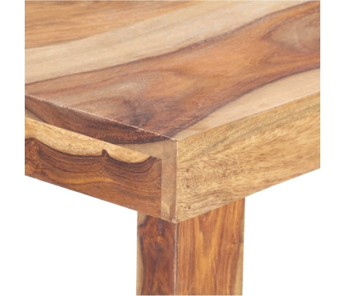 Mesa de comedor de madera maciza de sheesham 140x70x76 cm