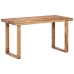 Mesa de comedor de madera maciza de sheesham 140x70x76 cm