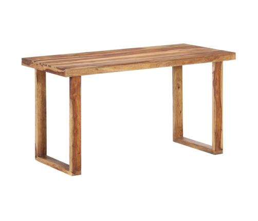 Mesa de comedor de madera maciza de sheesham 140x70x76 cm