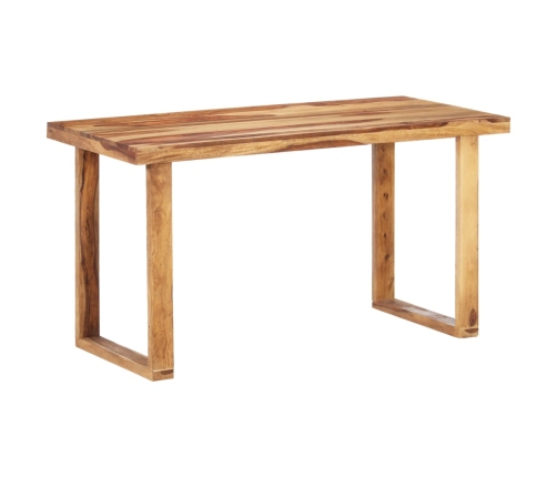 Mesa de comedor de madera maciza de sheesham 140x70x76 cm