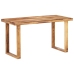 Mesa de comedor de madera maciza de sheesham 140x70x76 cm