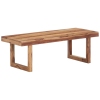 Mesa de centro de madera maciza de sheesham 100x50x35 cm