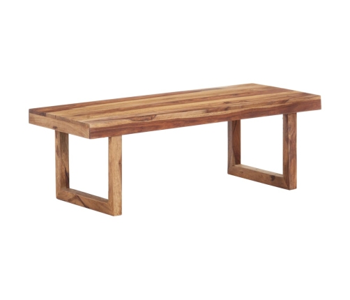 Mesa de centro de madera maciza de sheesham 100x50x35 cm