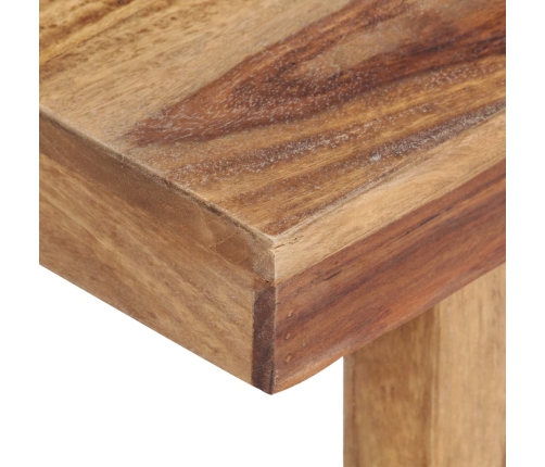 Mesa de centro de madera maciza de sheesham 100x50x35 cm