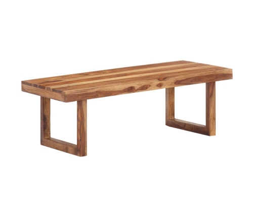 Mesa de centro de madera maciza de sheesham 100x50x35 cm