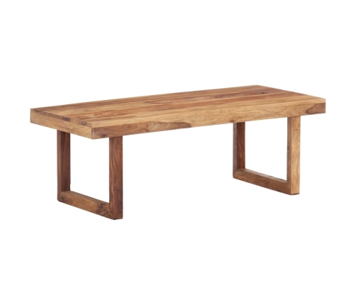 Mesa de centro de madera maciza de sheesham 100x50x35 cm