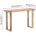 Mesa consola de madera maciza de sheesham 118x40x76 cm