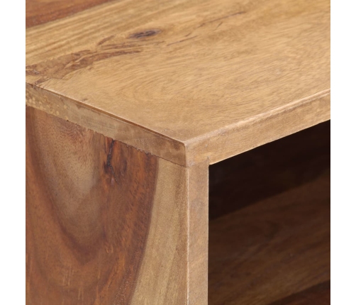 vidaXL Mesa de centro de madera maciza de sheesham 88x55x40 cm