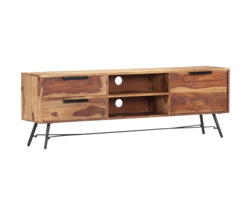 Mueble para TV de madera maciza de sheesham 140x28x47 cm