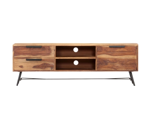 Mueble para TV de madera maciza de sheesham 140x28x47 cm