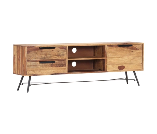 Mueble para TV de madera maciza de sheesham 140x28x47 cm