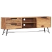 Mueble para TV de madera maciza de sheesham 140x28x47 cm