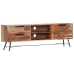 Mueble para TV de madera maciza de sheesham 140x28x47 cm