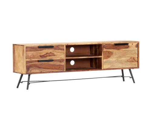 Mueble para TV de madera maciza de sheesham 140x28x47 cm