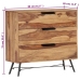 Aparador de madera maciza de sheesham 80x30x75 cm