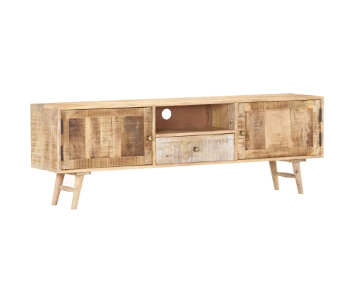 Mueble para TV madera maciza de mango 140x30x45 cm