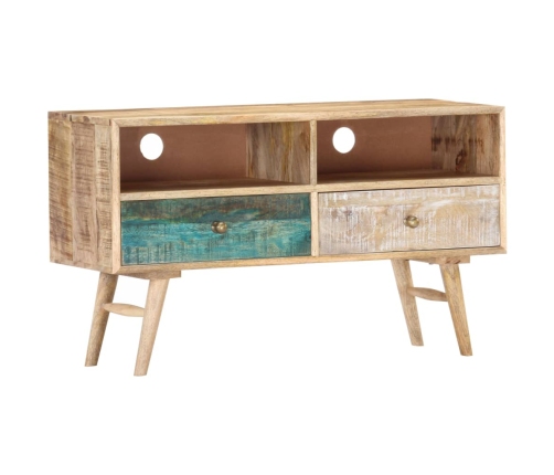 Mueble para TV madera maciza de mango 88x30x50 cm