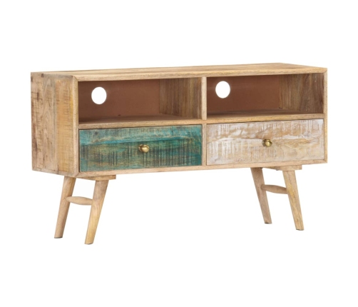 Mueble para TV madera maciza de mango 88x30x50 cm