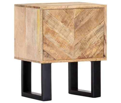 Mesita de noche de madera maciza de mango 40x30x50 cm