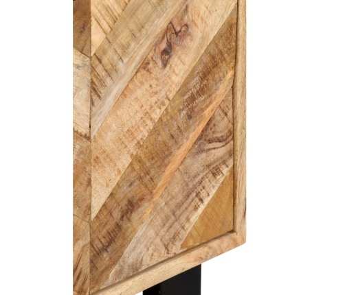 Mesita de noche de madera maciza de mango 40x30x50 cm