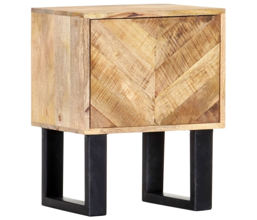 Mesita de noche de madera maciza de mango 40x30x50 cm