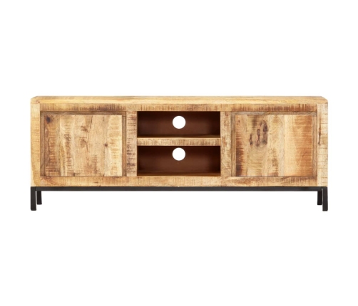 Mueble para TV de madera maciza de mango 118x30x45 cm