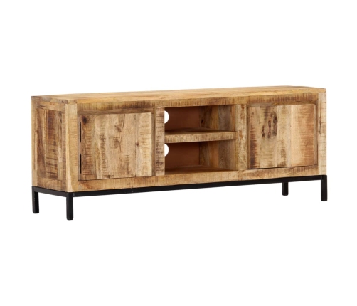 Mueble para TV de madera maciza de mango 118x30x45 cm