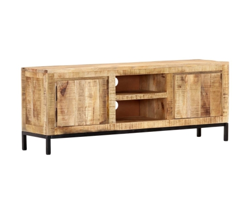 Mueble para TV de madera maciza de mango 118x30x45 cm